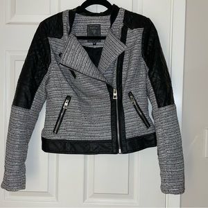 Guess - leather and tweed jacket